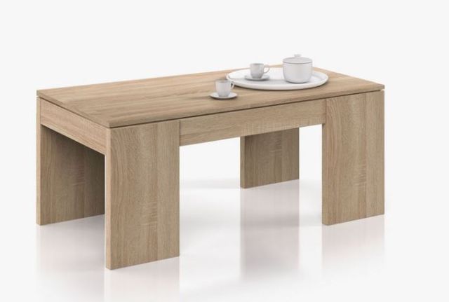 mesa de centro de madera